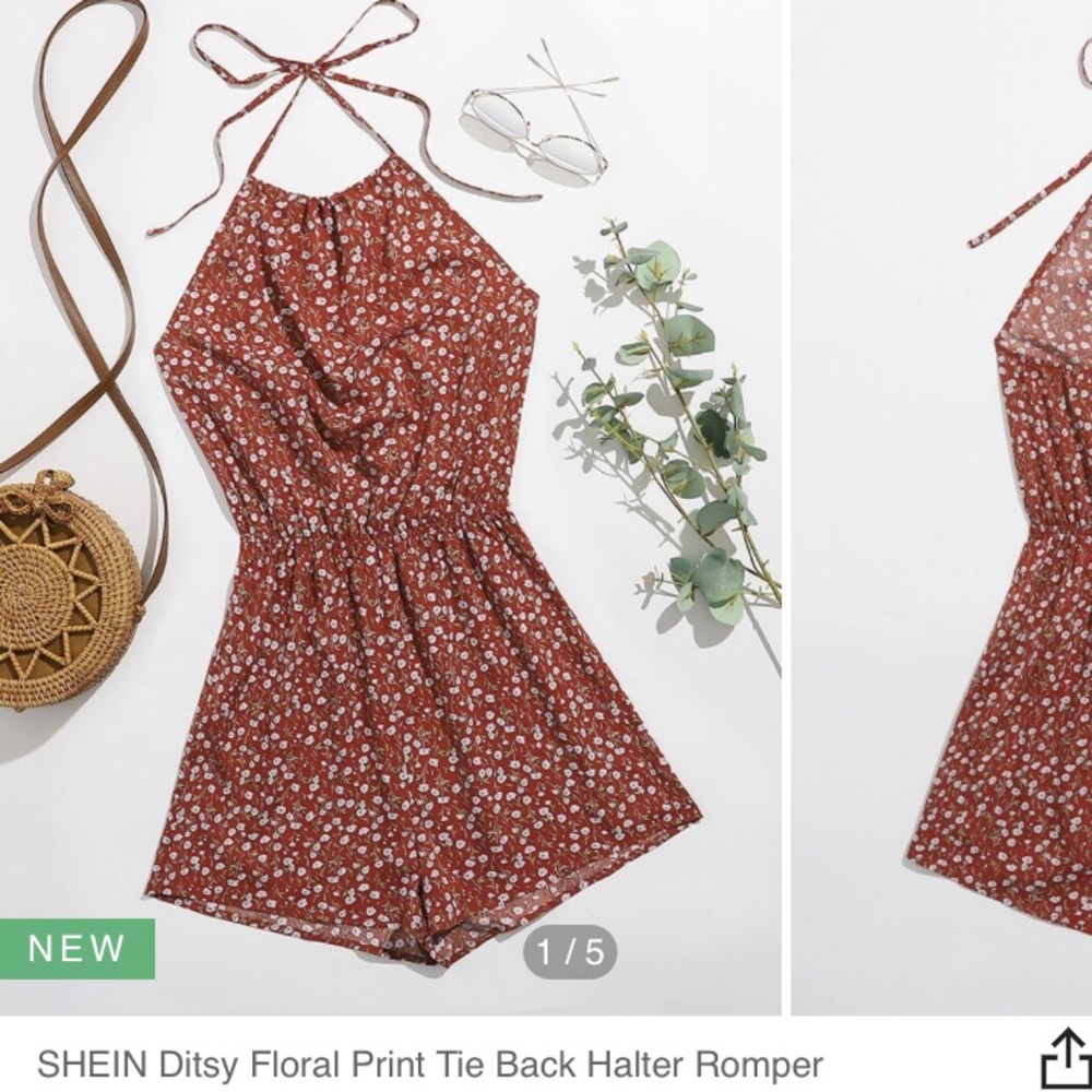 Shein flower romper- super cute! NWT
